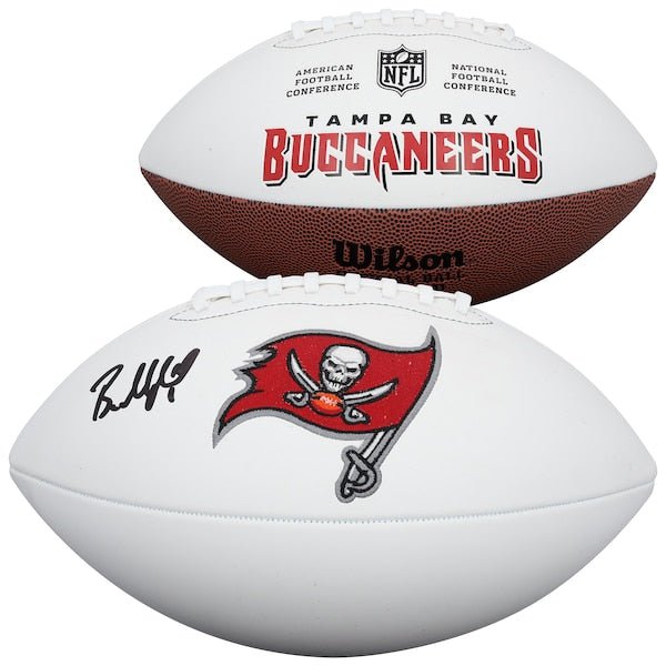 Baker Mayfield Tampa Bay Buccaneers Autographed Fanatics Authentic Wilson White Panel Football - The Ballers Bank