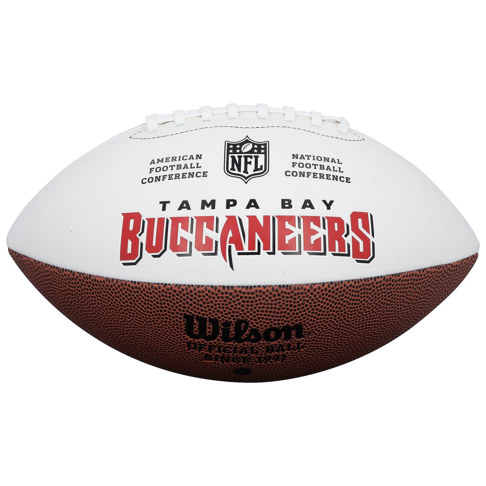 Baker Mayfield Tampa Bay Buccaneers Autographed Fanatics Authentic Wilson White Panel Football - The Ballers Bank