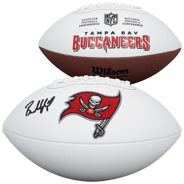 Baker Mayfield Tampa Bay Buccaneers Autographed Fanatics Authentic Wilson White Panel Football - The Ballers Bank