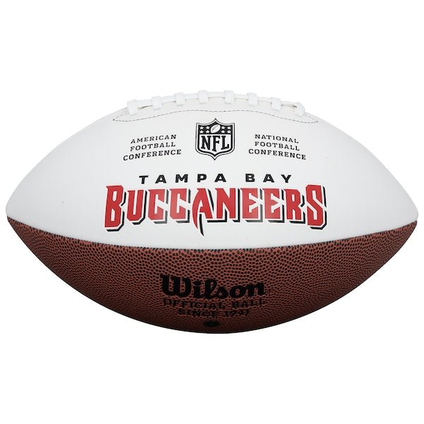 Baker Mayfield Tampa Bay Buccaneers Autographed Fanatics Authentic Wilson White Panel Football - The Ballers Bank