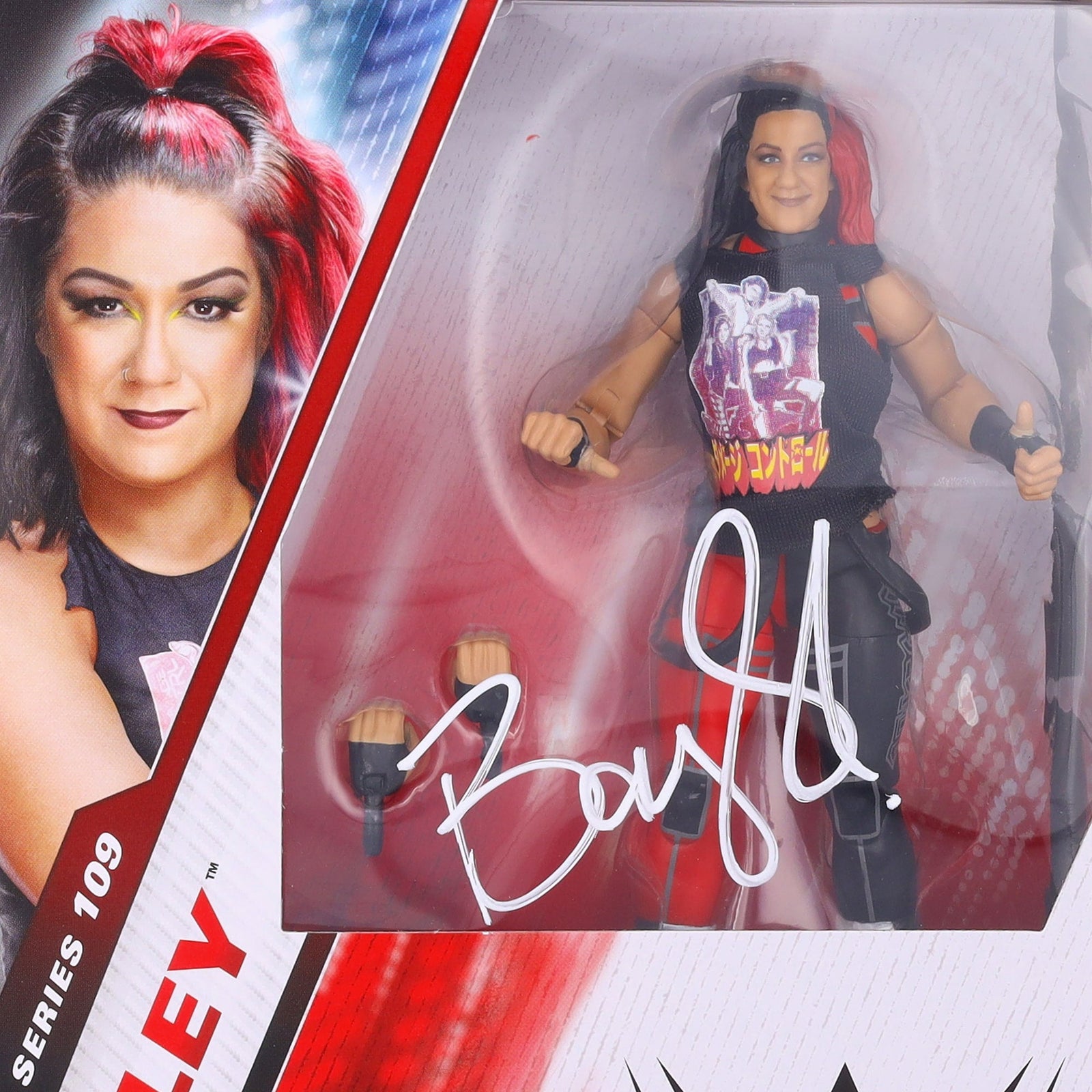 Bayley WWE Autographed Fanatics Authentic Mattel Elite Collection Series 109 Action Figure - The Ballers Bank