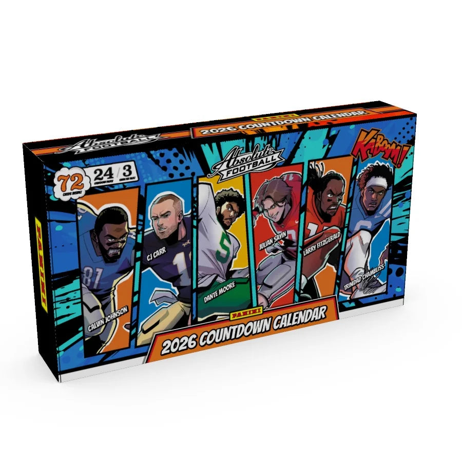 2026 Panini Absolute Football KABOOM! Countdown 8 Calendar Case (Ships Sealed Only)