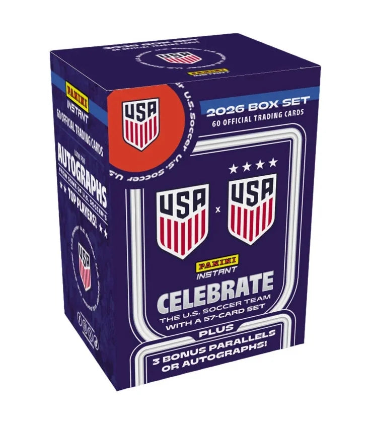 2025-26 Panini USMNT/USWNT Soccer Box Set - 20 Box Case (Ships Sealed Only) - B2