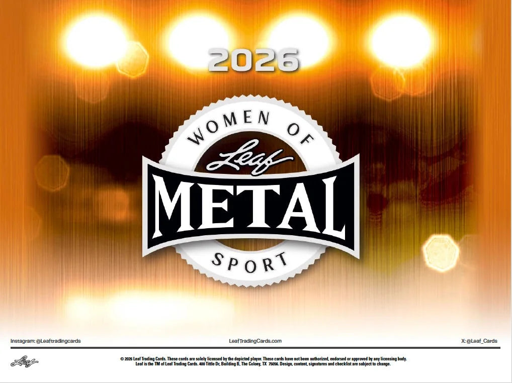 2026 Leaf Metal Women of Sport Hobby Case | 10 Boxes (Ships Sealed Only)