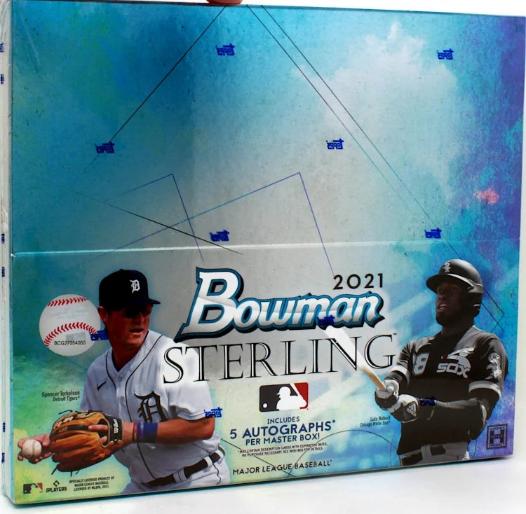 2021 Bowman Sterling Baseball Hobby 12 Box Case (Ships Sealed Only) - B6