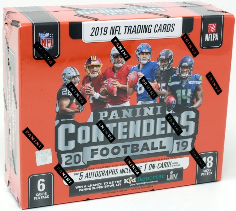 2019 Panini Contenders Football Hobby 12 Box Case (Ships Sealed Only) - B4