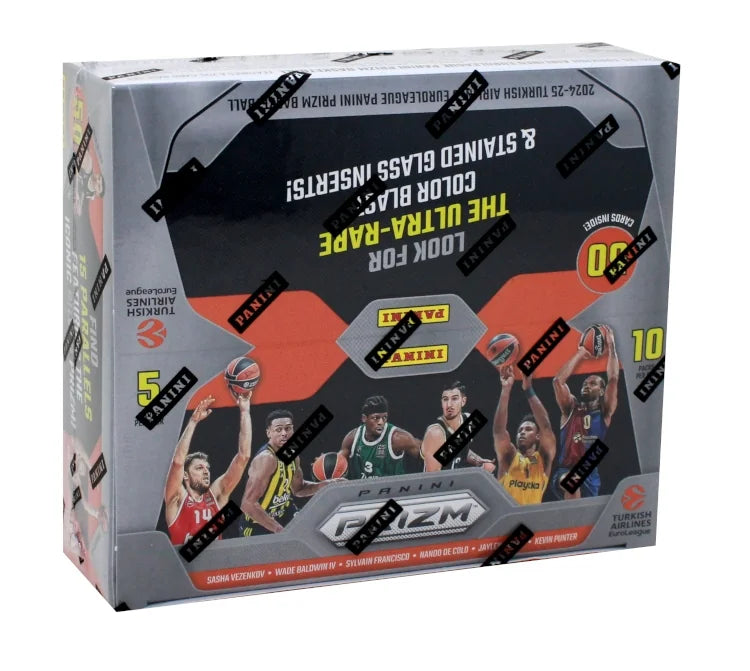 2024-25 Panini Prizm Euroleague Basketball Hobby 10 Box Case (Ships Sealed Only) - B5