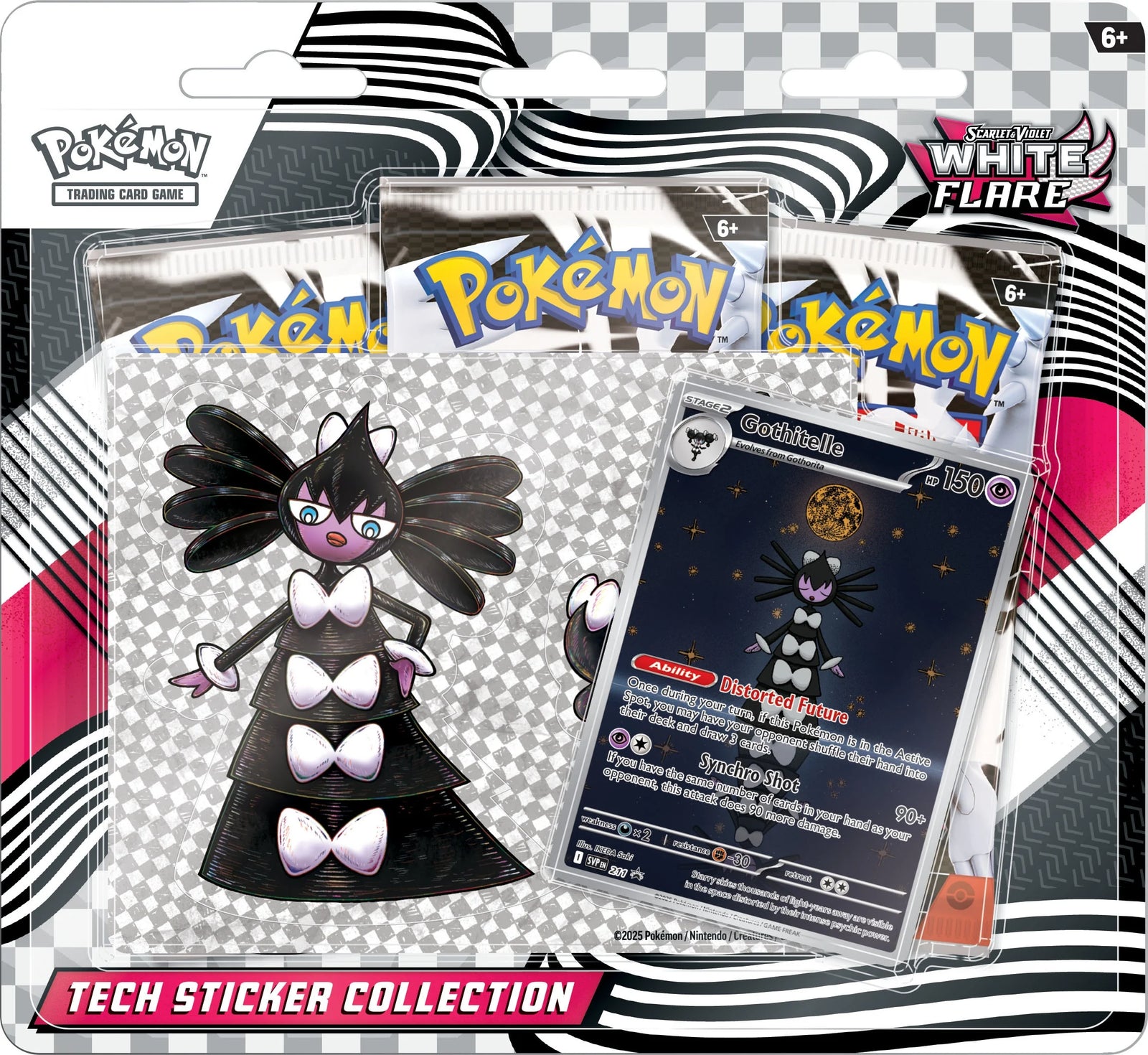 Pokemon Scarlet & Violet White Flare Tech Sticker Collection 12 Box Case (Ships Sealed Only) - B4