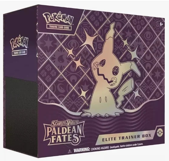 Pokemon Scarlet & Violet Paldean Fates Elite Trainer 10 Box Case (Ships Sealed Only) - B