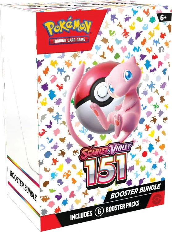 Pokemon Scarlet & Violet 151 Booster Bundle | 6 Display Case (Ships Sealed Only)