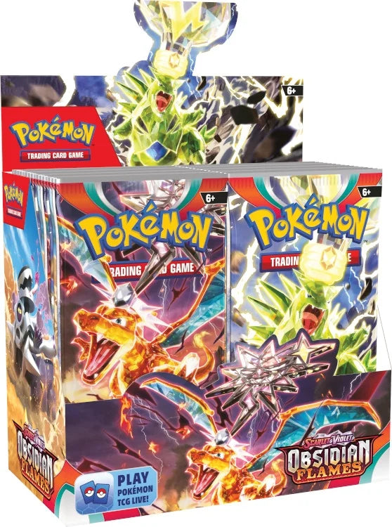 Pokemon Scarlet & Violet Obsidian Flames Booster 6 Box Case (Ships Sealed Only) - B