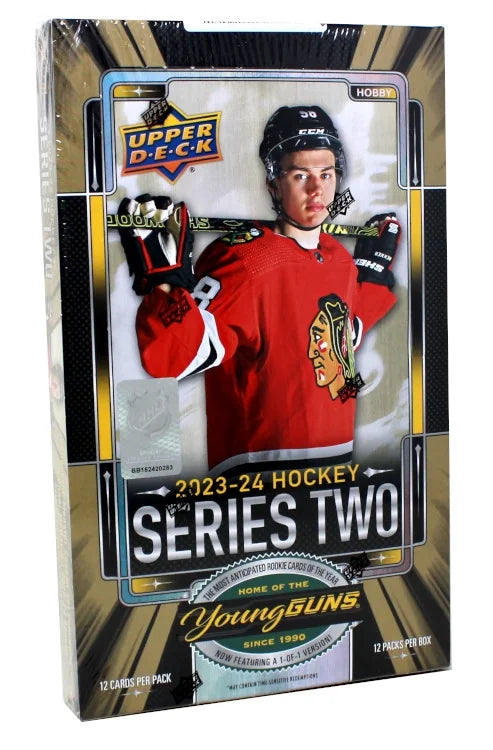 2023-24 Upper Deck Series 2 Hockey Hobby 12 Box Case (Ships Sealed Only) - B4