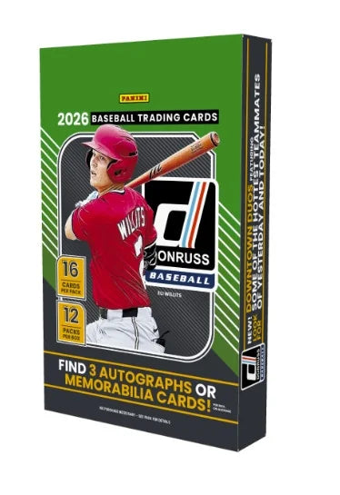 2026 Panini Donruss Baseball Hobby 12 Box Case (Ships Sealed Only) - B4