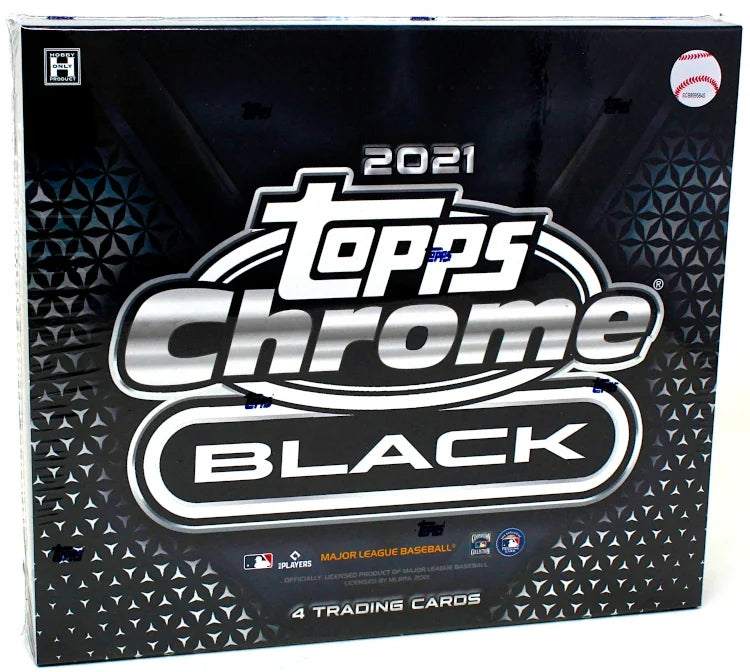 2021 Topps Chrome Black Baseball Hobby 12 Box Case (Ships Sealed Only) - B8