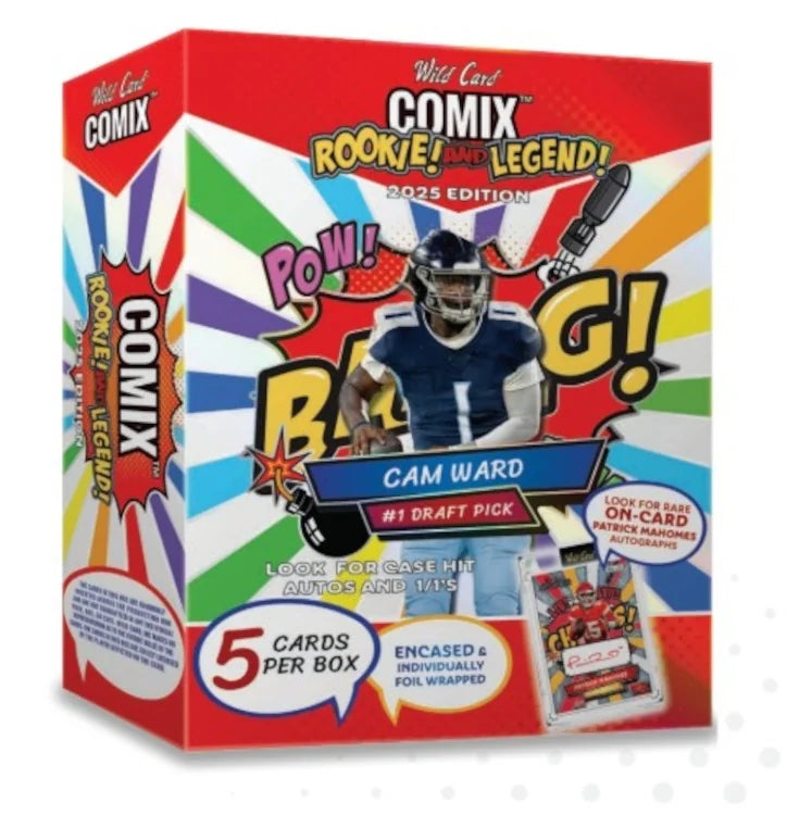 2025 Wild Card Comix Rookie And Legend Football Hobby 12 Box Case (Ships Sealed Only) - B4