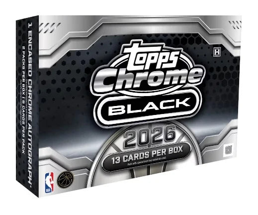 2025-26 Topps Chrome Black Basketball Hobby 8 Box Case (Ships Sealed Only)