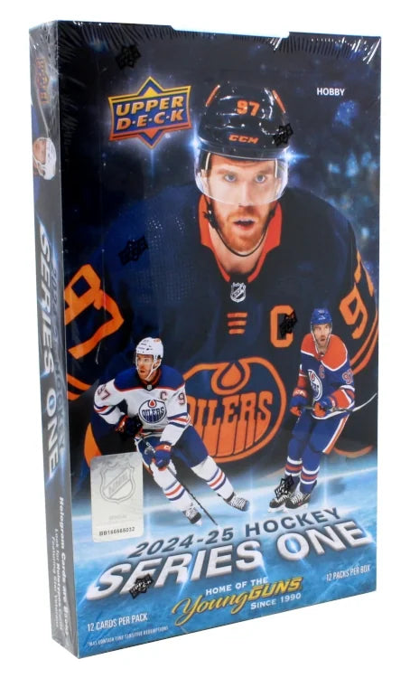 2024-25 Upper Deck Series 1 Hockey Hobby 12 Box Case (Ships Sealed Only) - B6