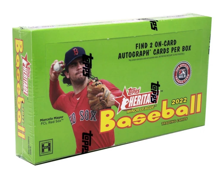 2022 Topps Heritage Minor League Baseball Hobby 12 Box Case (Ships Sealed Only) - B7
