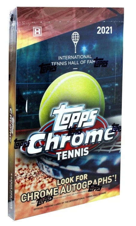 2021 Topps Chrome Tennis Hobby 12 Box Case (Ships Sealed Only) - B12