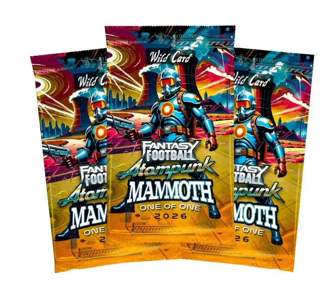 2026 Wild Card Fantasy Football Atompunk Mammoth Football 100 Pack Case (Ships Sealed Only) - B12