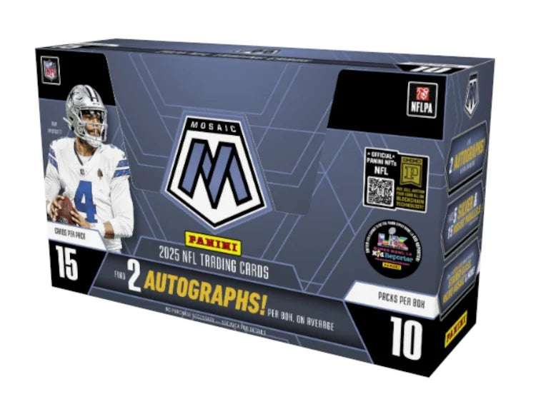 2025 Panini Mosaic Football Hobby 12 Box Case (Ships Sealed Only) - B8