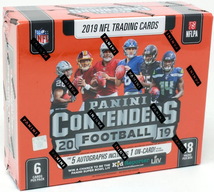 2019 Panini Contenders Football Hobby 12 Box Case (Ships Sealed Only) - B22
