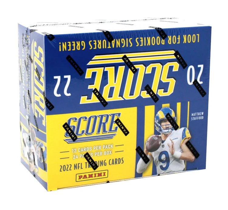 2022 Panini Score Football Retail 20 Box Case (Ships Sealed Only) - B10