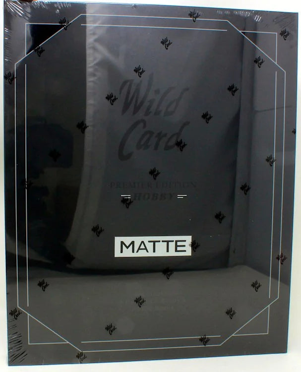 2021 Wild Card MATTE Black Football 4 Box Case (Ships Sealed Only) - B18