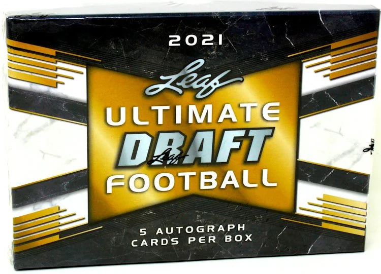 2021 Leaf Ultimate Draft Football Hobby 12 Box Case (Ships Sealed Only) - B24