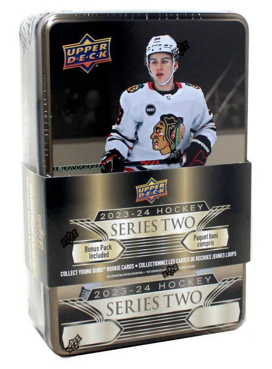 2023-24 Upper Deck Series 2 Hockey Retail Tin - 12 Box Case (Ships Sealed Only) - B14