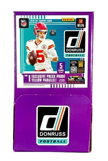 2025 Panini Donruss Football Gravity Feed 6 Box Case (Ships Sealed Only) - B6