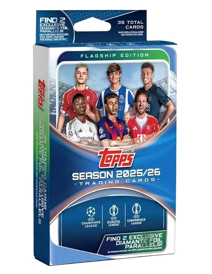 2025-26 Topps UEFA Club Competitions Soccer Hanger 64 Box Case (Ships Sealed Only) - B