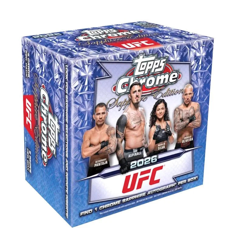 2026 Topps UFC Chrome Sapphire Edition 10 Box Case (Ships Sealed Only) - B4