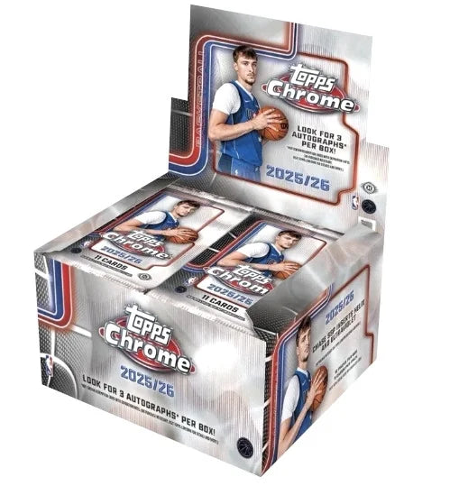 2025-26 Topps Chrome Basketball Jumbo 8 Box Case (Ships Sealed Only) - B2
