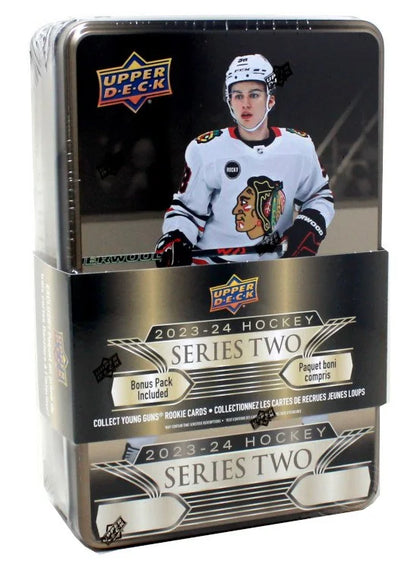 2023-24 Upper Deck Series 2 Hockey Retail Tin - 12 Box Case (Ships Sealed Only) - B18