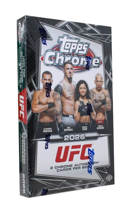 2026 Topps UFC Chrome Hobby 12 Box Case (Ships Sealed Only) - B4