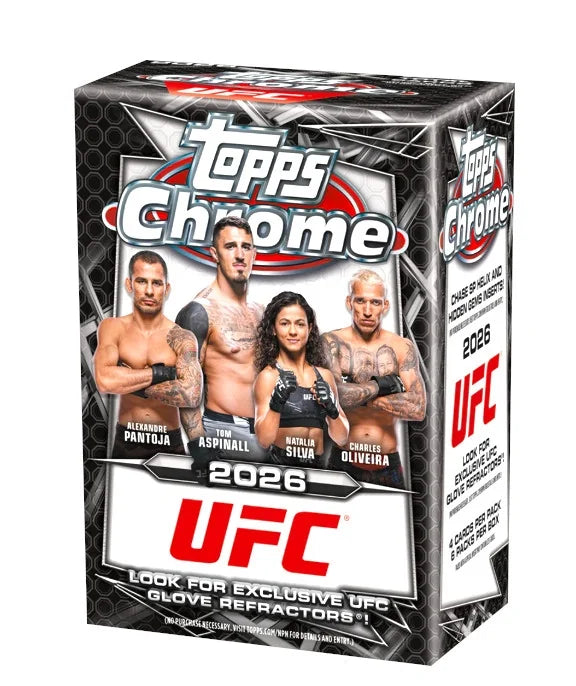 2026 Topps UFC Chrome Blaster 40 Box Case (Ships Sealed Only) - B3