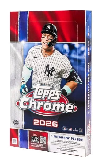 2026 Topps Chrome Baseball Hobby 12 Box Case (Ships Sealed Only) - B4