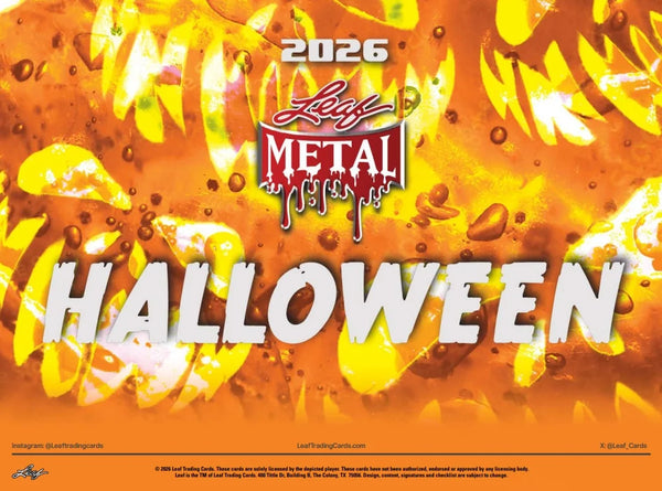 2026 Leaf Metal Halloween 10 Box Case (Ships Sealed Only)