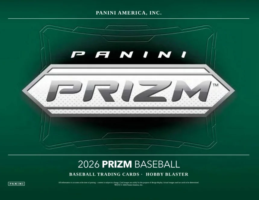 2026 Panini Prizm Baseball Hobby Blaster 20 Box Case (Ships Sealed Only)