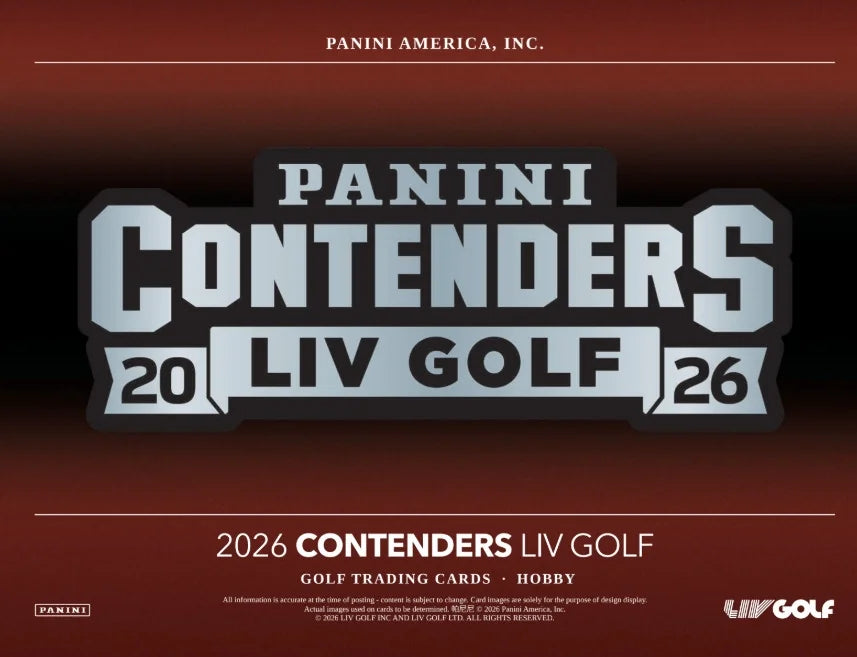 2026 Panini Contenders LIV Golf Hobby 12 Box Case (Ships Sealed Only)