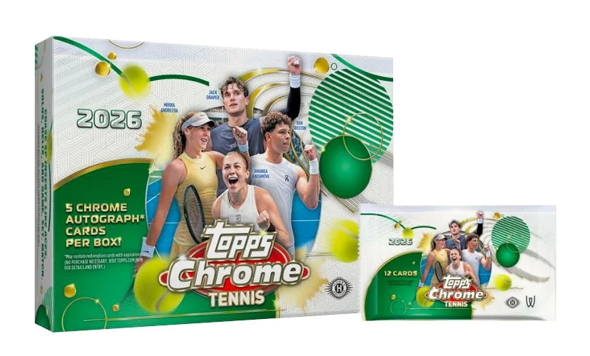 2026 Topps Chrome Tennis Delight 6 Box Case (Ships Sealed Only) - B