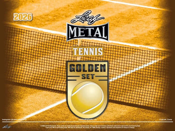2026 Leaf Metal Tennis Golden Set 10 Box Case (Ships Sealed Only) - B2 | P4117898