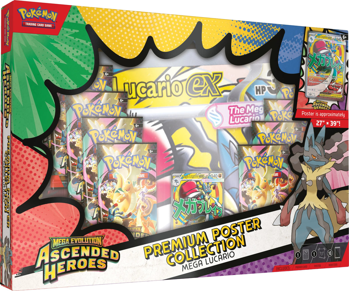 Pokemon Mega Evolution Ascended Heroes Premium Poster | 6 Box Case - B12 | P4423379