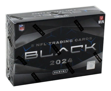 2024 Panini Black Football Hobby 12 Box Case (Ships Sealed Only) - B96 | P4552568