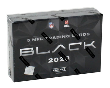 2023 Panini Black Football Hobby 12 Box Case (Ships Sealed Only) - B72 | P4552573