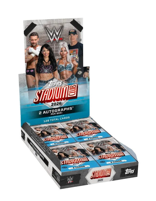 2026 Topps Stadium Club WWE Hobby 12 Box Case (Ships Sealed Only) | P5003593