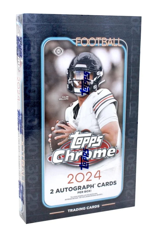 2024 Topps Chrome Football Hobby 12 Box Case (Ships Sealed Only) | P5078947
