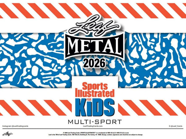 2026 Leaf Sports Illustrated For Kids Multi-Sport 10 Box Case | P5308837