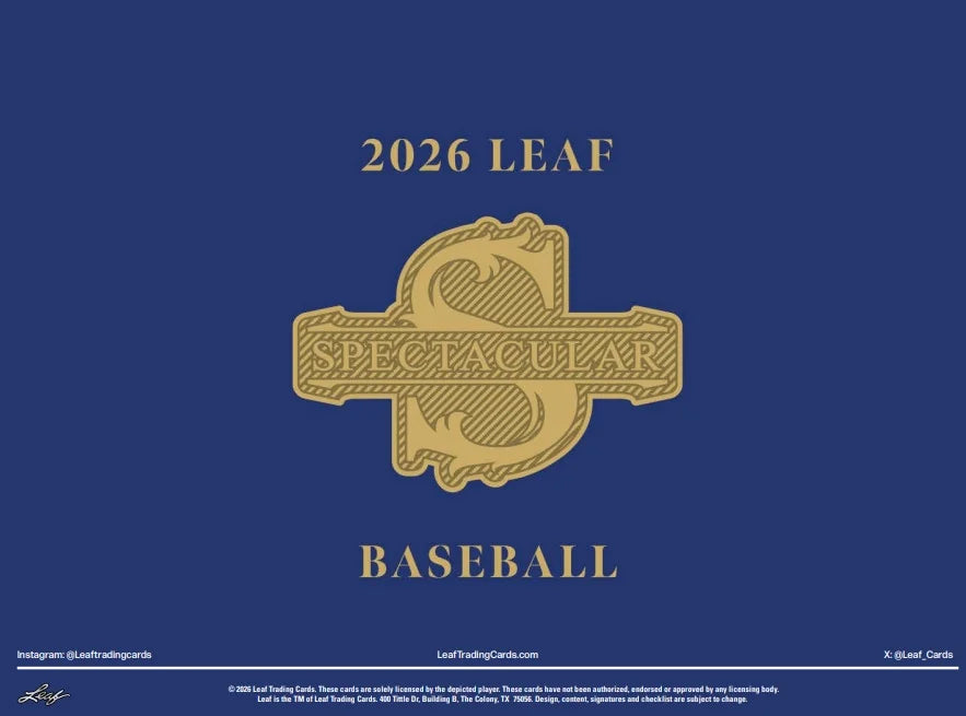 2026 Leaf Spectacular Baseball 3 Box Case (Ships Sealed Only) | P5310599